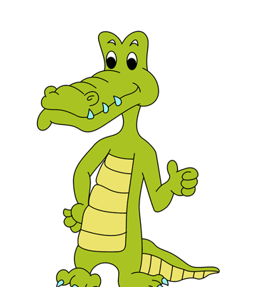 Naughty Alligator Coloring Pages