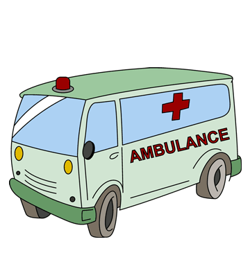 Ambulance Vehicle Coloring Pages