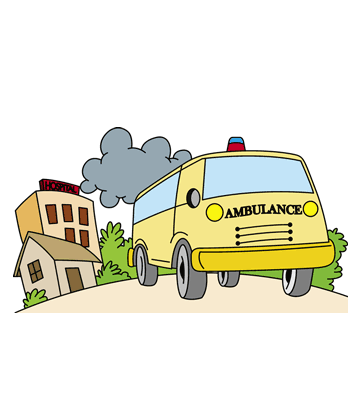 Medical Ambulance Coloring Pages