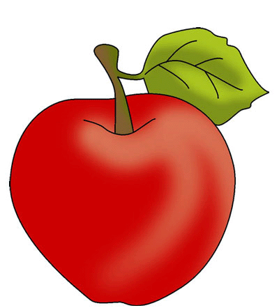 Apple Coloring Pages Kids Color Print Red