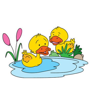 Baby Duck Coloring Pages