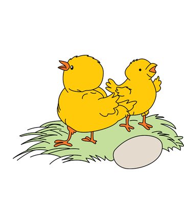 Baby Hen Coloring Pages
