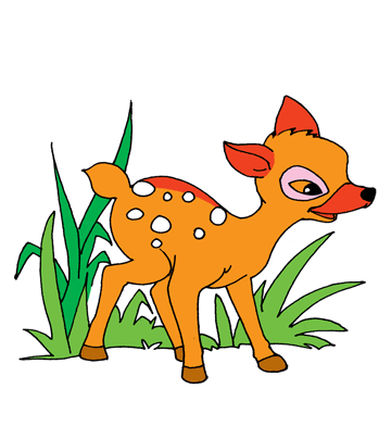 Bambi Cartoon Coloring Pages
