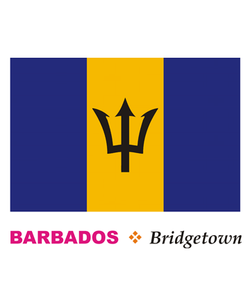 Barbados Flag Coloring Pages