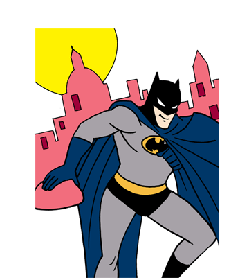 Batman Costume Coloring Pages