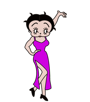 Betty Boop Figure Coloring Pages
