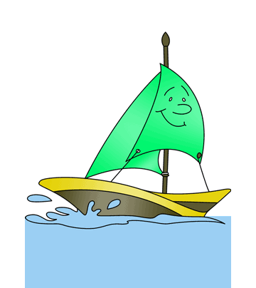 Smiling Boat Coloring Pages