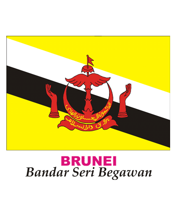 Brunei Flag Coloring Pages