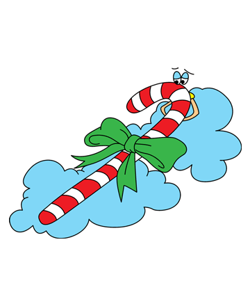 Candy Christmas Coloring Pages