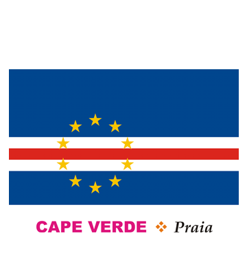 Cape Verde Flag Coloring Pages