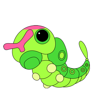 Caterpie Coloring Pages