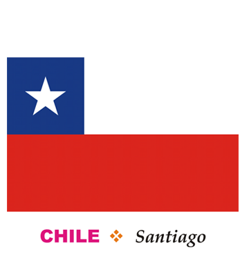 Chile Flag Coloring Pages