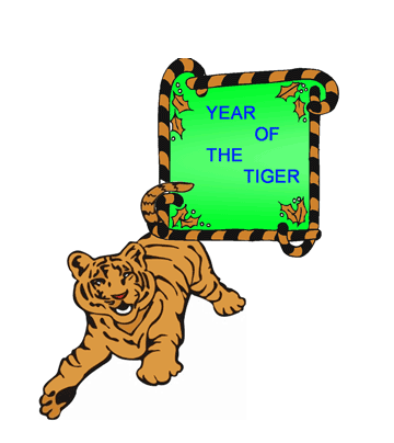 Chinese Year Tiger Coloring Pages