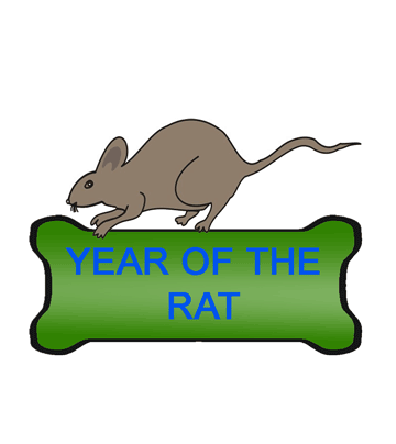 Chinese Year Rat Coloring Pages