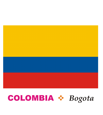 Colombia Flag Coloring Pages