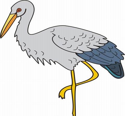 Crane Coloring Pages