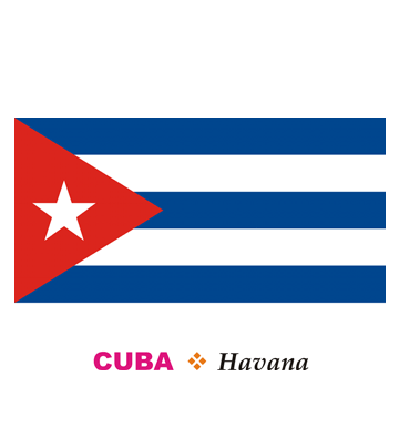 Cuba Flag Coloring Pages