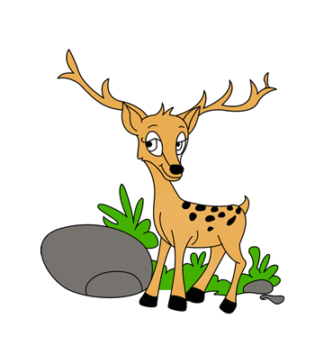 Baby Deer Coloring Pages