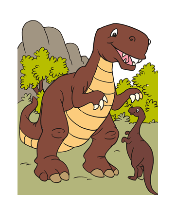 Skinny Dinosour Coloring Pages