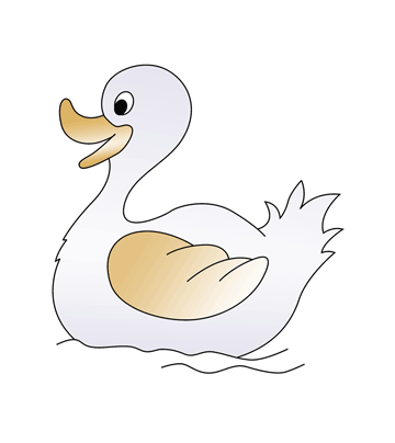 Duck In Water Coloring Pages