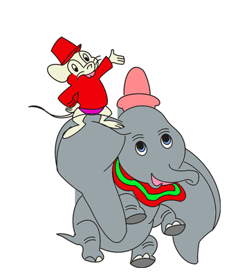 Dumbo Characters Coloring Pages