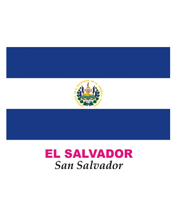 El Salvador Flag Coloring Pages