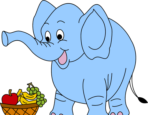 Hungry Elephant Coloring Pages