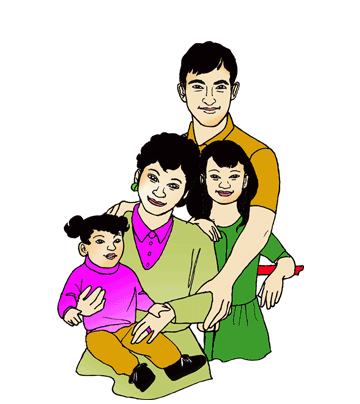 Family 4 Coloring Pages