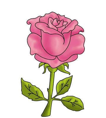 Rose-flower Coloring Pages