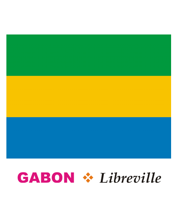 Gabon Flag Coloring Pages