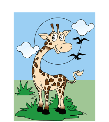 Tall Giraffe Coloring Pages