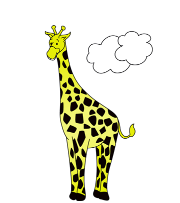 Photogenic Giraffe Coloring Pages