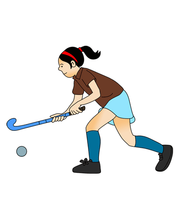 Girls Hockey Coloring Pages