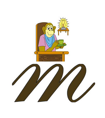 M For Monkey Coloring Pages