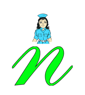 N For Nurse Coloring Pages