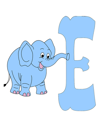 E-capital Letter Coloring Pages