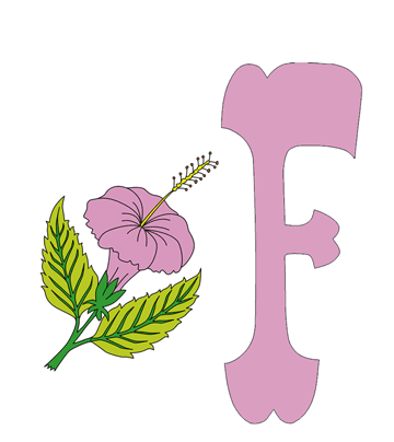 F-capital Letter Coloring Pages