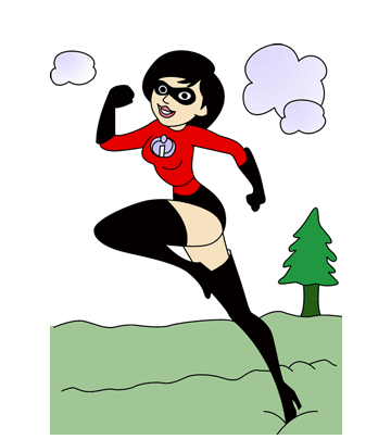 Mrs Incredible Coloring Pages