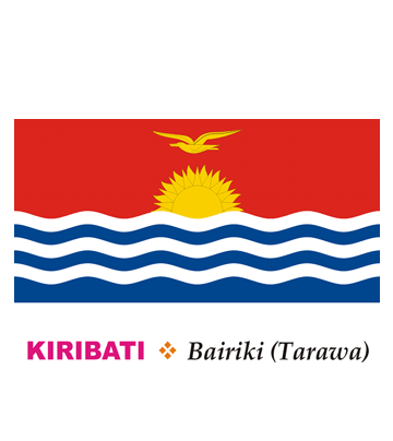 Kiribati Flag Coloring Pages