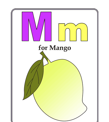 M-preschool Alphabet Coloring Pages