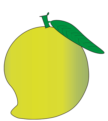 Green Mango Coloring Pages