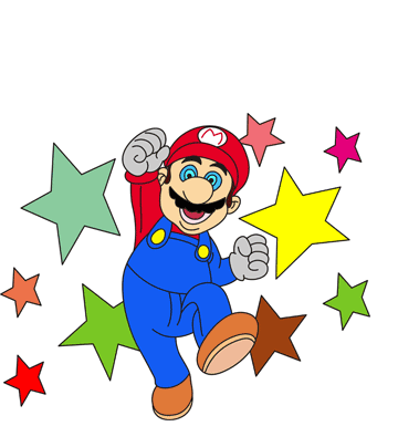 Original Mario Coloring Pages