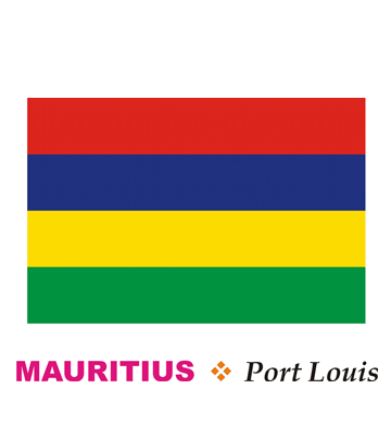 Mauritius Flag Coloring Pages