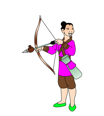 Mulan With Anchor Coloring Pages