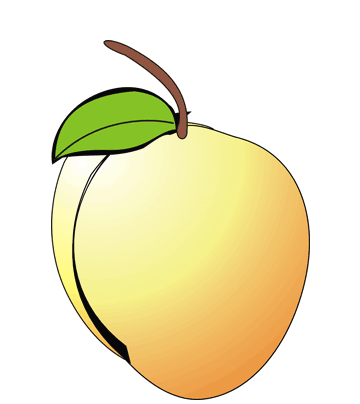 Peach Coloring Pages