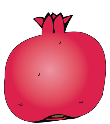 Pomegrante Coloring Pages