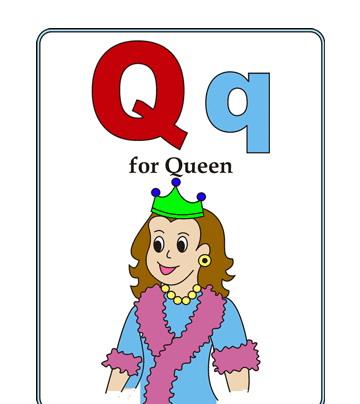 Q-preschool Alphabet Coloring Pages