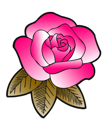 Pink Rose Coloring Pages