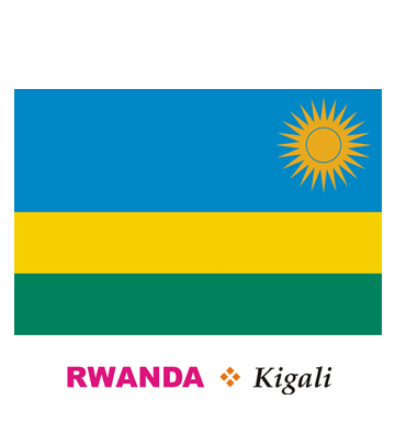 Rwanda Flag Coloring Pages
