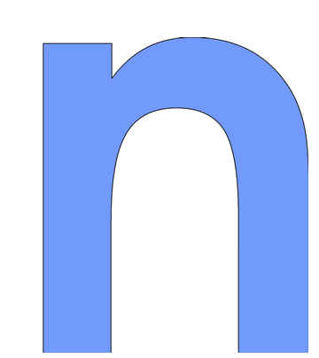 N-lowercase Alphabet Coloring Pages